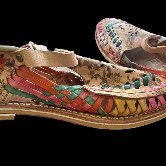 Artesanias Sand Jose Floral Boho Sandals Youth 2 - Picture 7 of 9